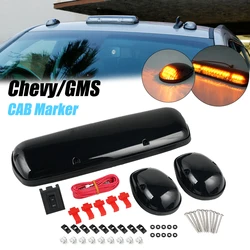 Becinsee – marqueurs de toit pour Chevy Silverado GMC Sierra 07 13, 12V, lumières de toit à lentille fumée noire 