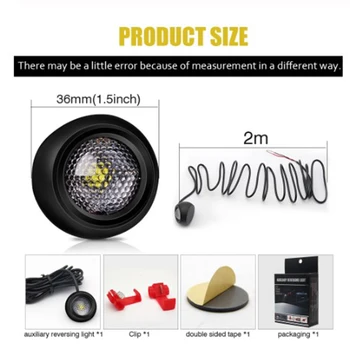 

Reversing LED Light Lamp Parts Replacement Accessories Car White 650LM