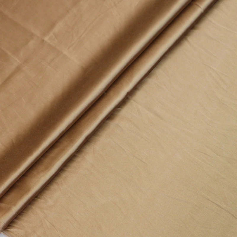 100 см* 114 см мягкий шелк хлопок сатин ткань вечернее платье пижамы Материал Шармез Золотой коричневый