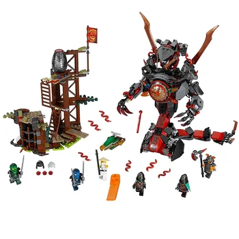

Ninjagoe Movie Bricks 734pcs Building Blocks toys for Childrens Dawn of Iron Doom gift