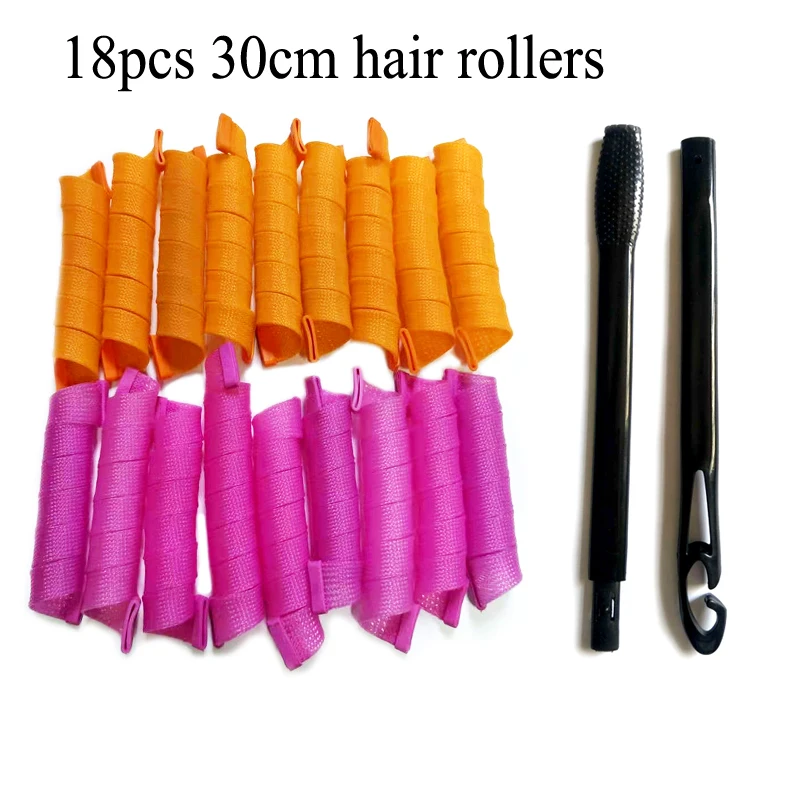 18pcs/lot High Quality Hair Roller Long Plastic Magic Hair Rollers With  Diameter  Hair Styling Tools 2021 Best Seller - Hair Rollers -  AliExpress