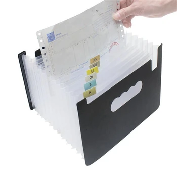 

Standing Telescopic Storage Folder 13 Layers A5 Bill Insert Transparent Folder Office Supplies File Storage Folder