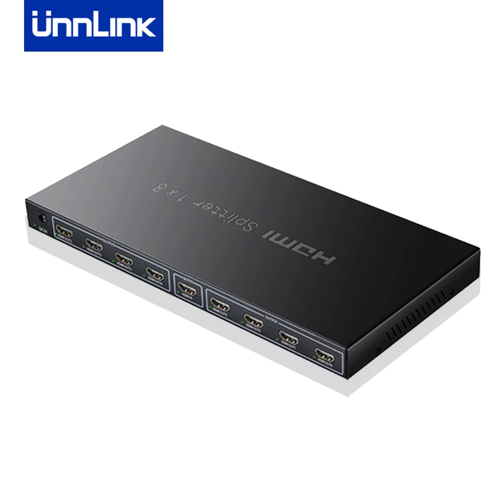 Разветвитель Unnlink HDMI 1X8 UHD 4K 2K при 30 Гц FHD 1080P 60 3D 1 вход 8 выход для компьютера Smart LED TV