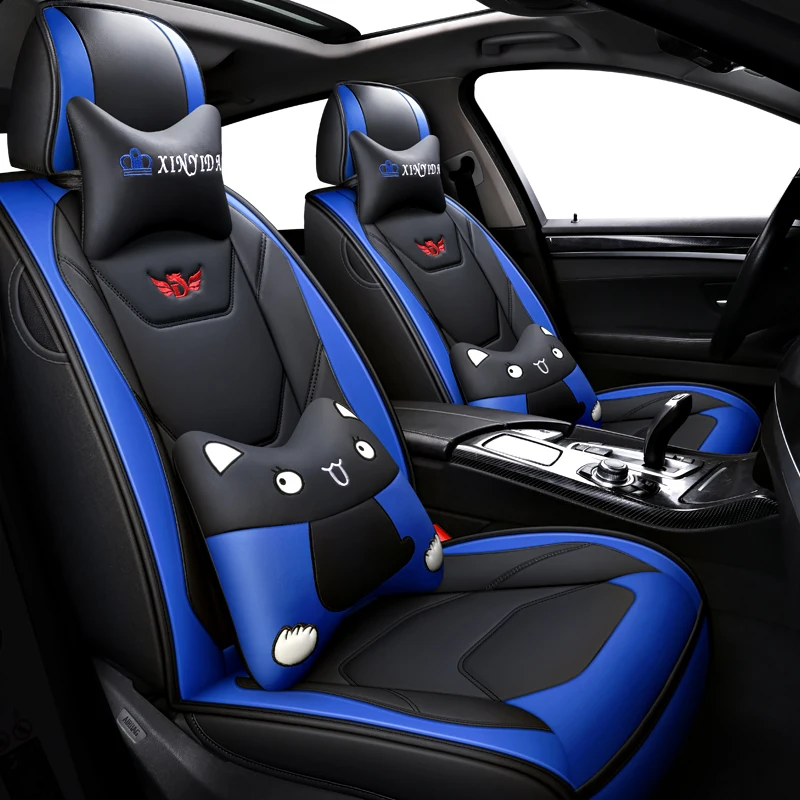 Чехлы на сиденья автомобиля черные красные кожаные чехлы для honda civic 2006 2011 fit accord 7