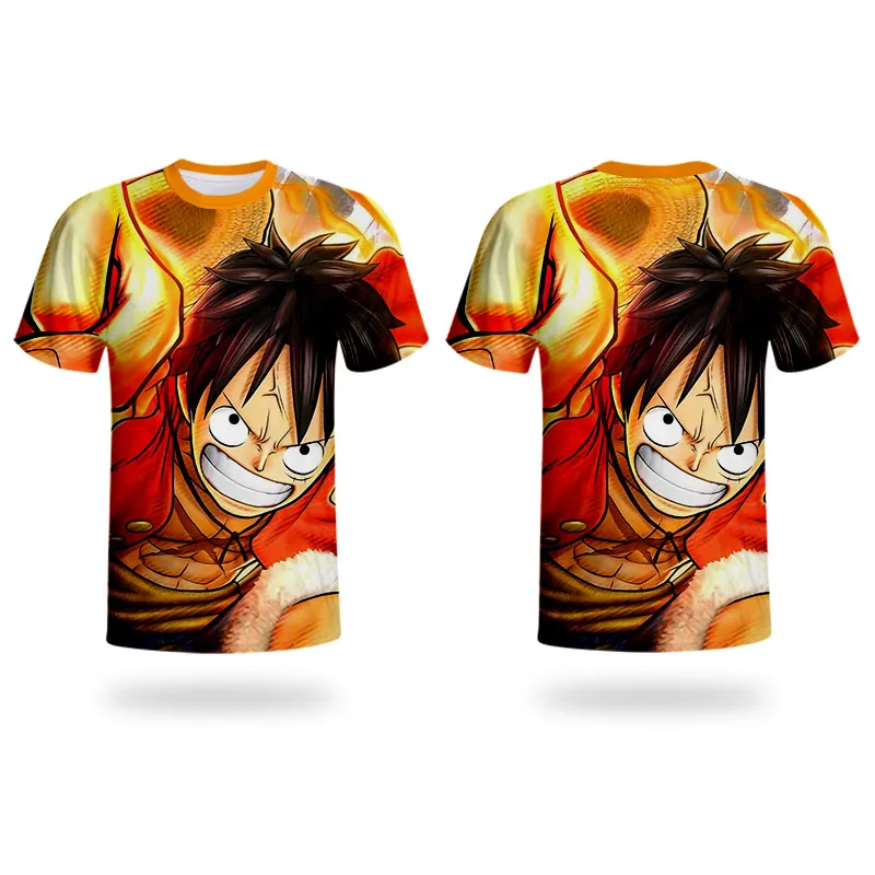 WHOSONG прыгающий аниме мультфильм One Piece 3D футболка Luffy Portgas D. Забавная Ace мужская