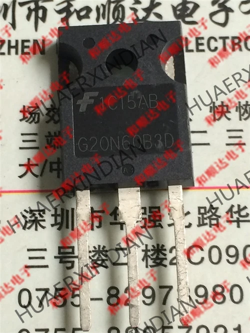20 шт./лот HGTG20N60B3D TO-247