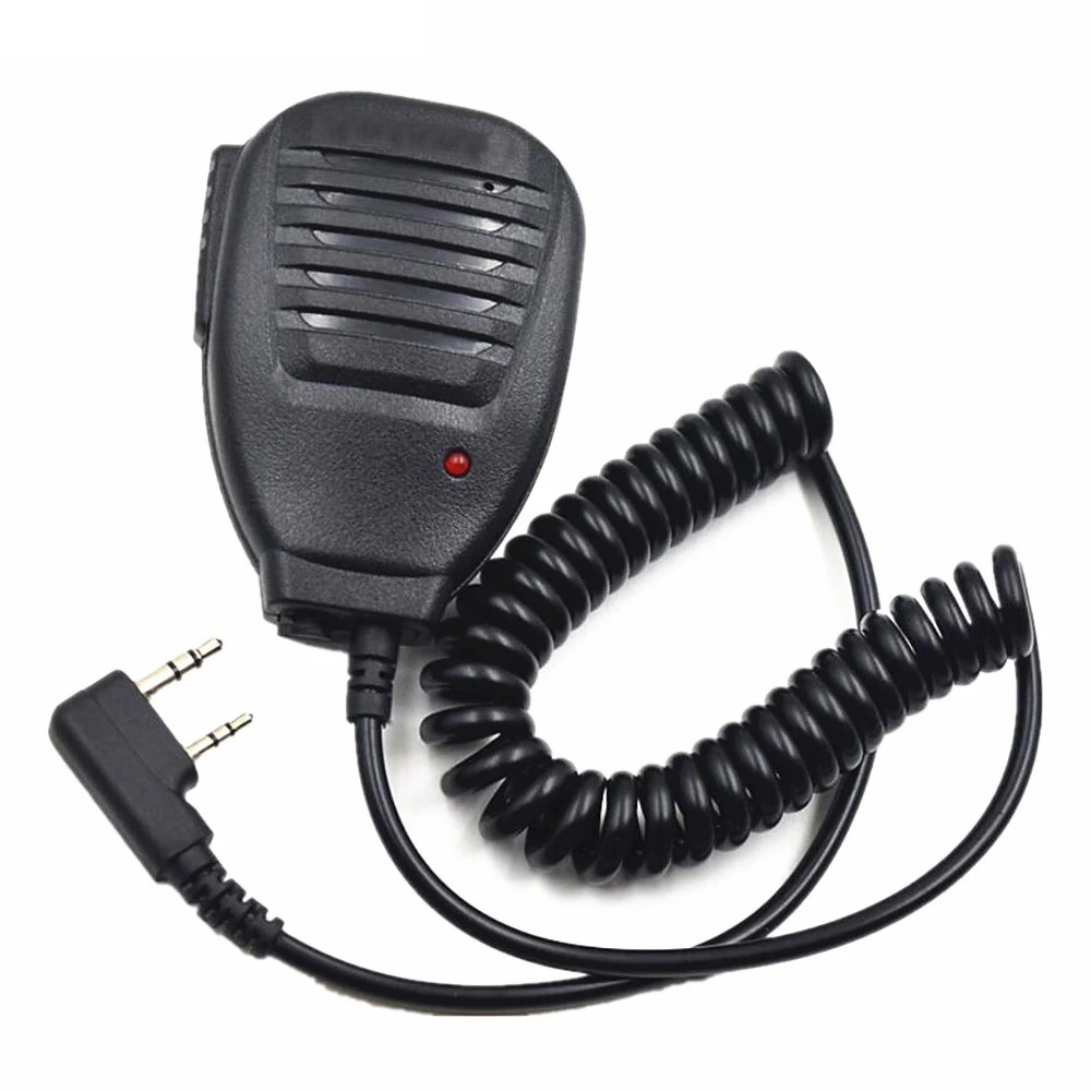 

2pcs Microphone Speaker Mic PTT For Walkie Talkie Baofeng UV-5R Plus BF-888S UV B6 UV-B5 UV-82 GT-3 TP Two Way Portable Radio