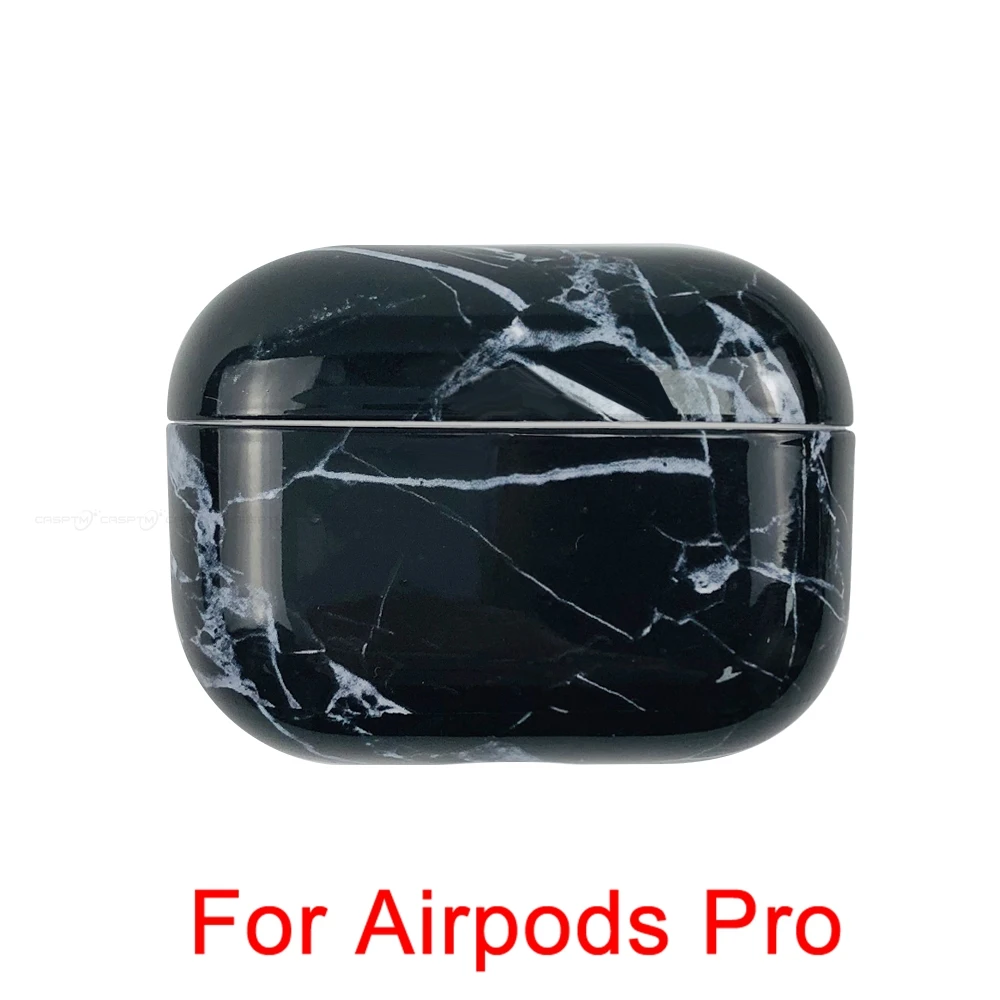 05 Чехол для наушников CASPTM с мраморным узором для Airpods 1 2 Pro, Жесткий Чехол для ПК, чехол для зарядки, корпус для AirPods 1 2 3, защитный чехол - Цвет: 05