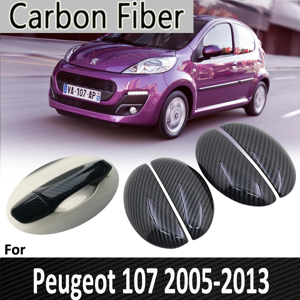Черное углеродное волокно для Peugeot 107 2005 2006 2007 2008 2009 2010 2011 2012 2013 наклейка на дверную