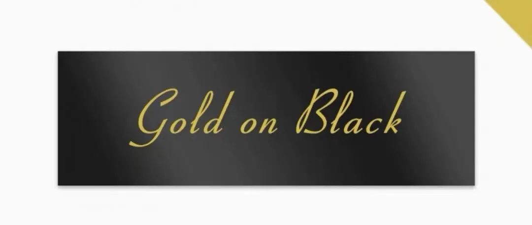 Gold on Black