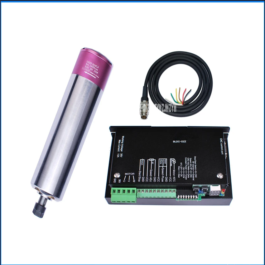S4225-B24FL8 BLDC-DZZ бесщеточный шпиндель комплект бесщеточный Dc Моторный шпиндель привод 24000 об/мин для cnс для сверления, фрезеровки резьбы машины