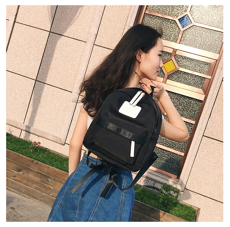 Весенний водонепроницаемый корейский стиль Harajuku Ulzzang Универсальный простой мягкий студенческий хипстерский рюкзак для девушек