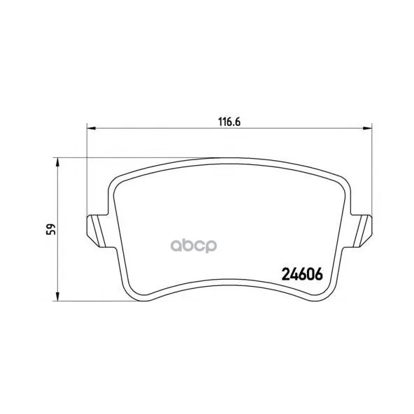 Колодки Тормозные Audi A4/A5/Q5 1.8-3.2 07- Задние Brembo P85100 Brembo арт. P85100