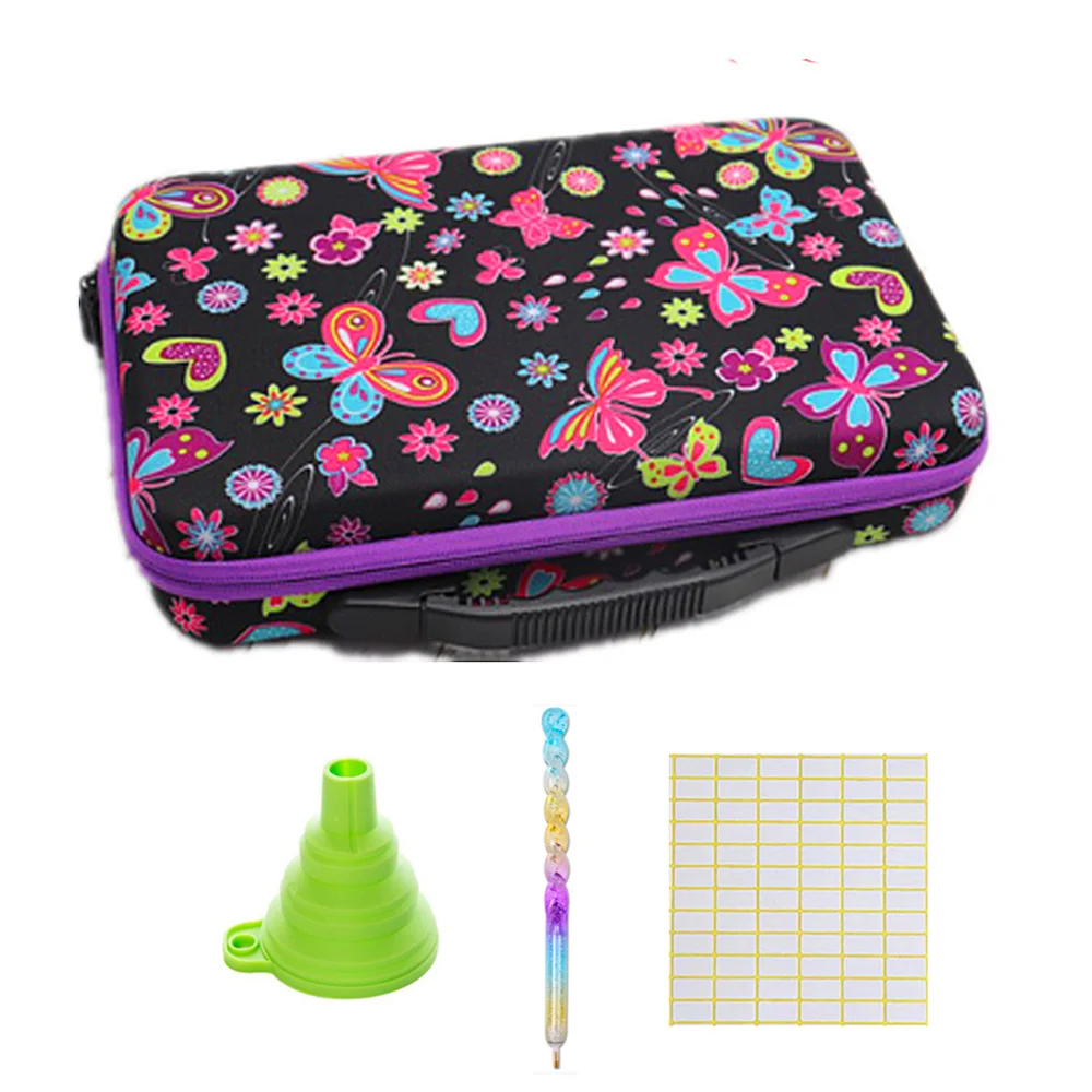 2021 Diamond Painting Accessories Embroidery Cross Stitch Bead Storage Bottle Multi-function Handbag 60 Slots Tools Kits | Дом и сад