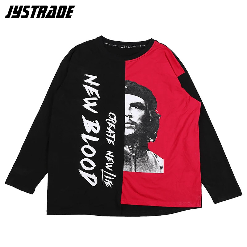 

2019 new clothes stranger things t shirt men Japanese oversized t shirts funny tees print hip hop tops male long sleeve T-shirt