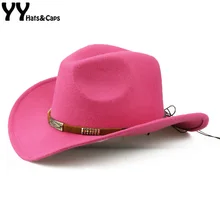 YY, ручная работа, ковбойская Кепка, для женщин, с широкими полями, Трилби, шапки, мужские, теплые, западный ковбой, джаз, кепка, Ретро стиль, Chapeau Homme, FD19062