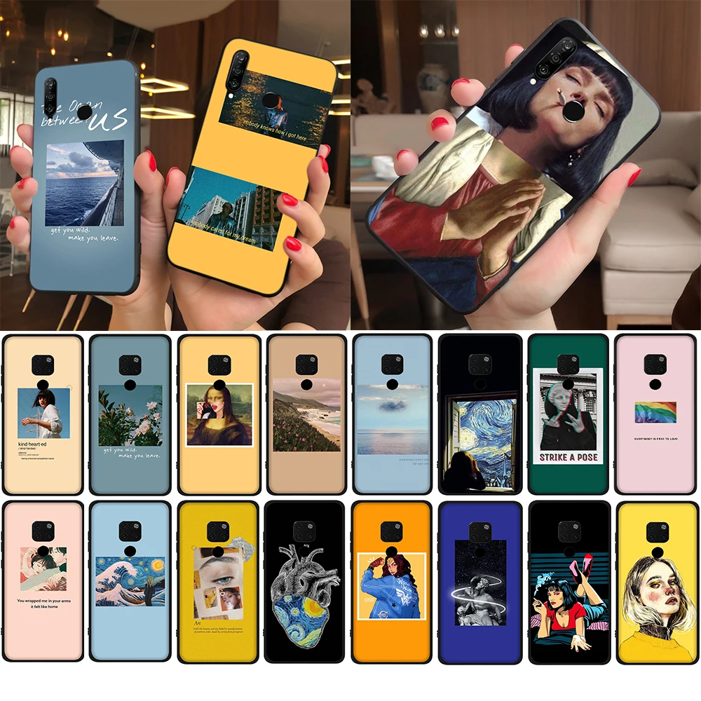 Мягкий чехол из ТПУ Lavaza Great art aestic van Gogh Mona Lisa для Huawei Nova 6 7 SE Pro V30 30 P40 Max | Мобильные