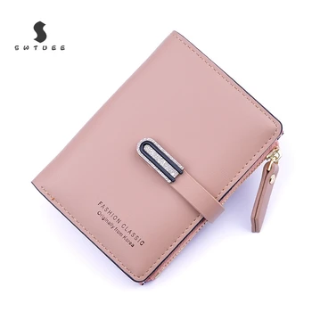 

Short Wallet Women Wallets Cute Fashion Solid Hasp Coin Purse Card Holder Female Clutch Money Bag PU Leather Lady Purses