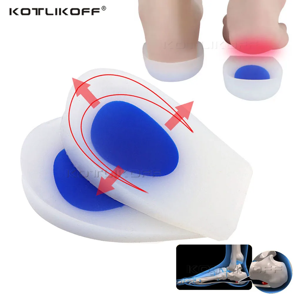 Unisex Plantar Fasciitis Insoles Medical Silicone Gel Insert Soft