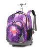KIds 18 inch School Rolling backpack bag Children School Trolley backpack with wheels Wheeled Backpack Roller Bag with Wheels 5