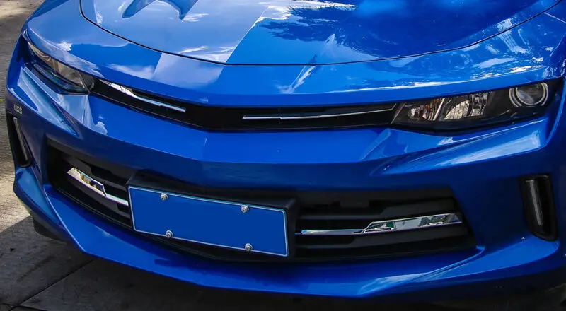 ABS Хром Передняя средняя Решетка Вставка полоса отделка для Chevrolet Camaro
