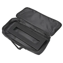 Портативная Гитара педаль доска Черный алюминиевый сплав с сумкой ленты ремни