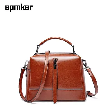 

Epmker Handbags for Women Genuine Leather Shoulder Bag Clutch Purse Ladies Crossbody Messenger Bag Bolsa Feminina Hand Bag
