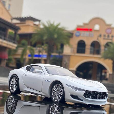 Alfieri Alloy Sports Car Diecast High Simulation Sound And Light Model Toy Vehicle Collection Gifts Toys for boys