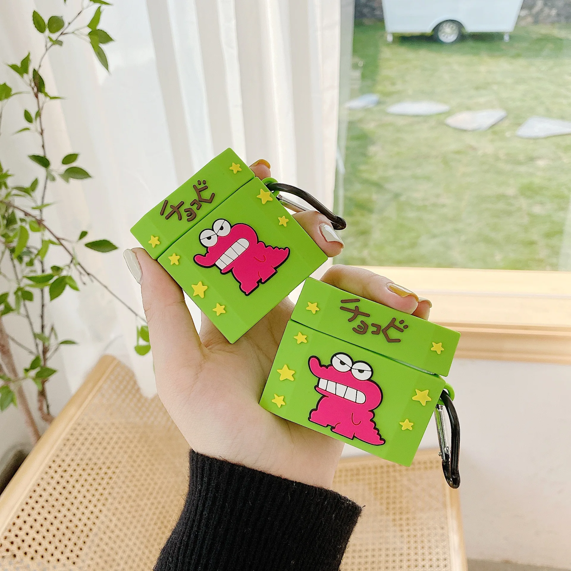 Силиконовый чехол для наушников Crayon Shin chan оригинальный креативный AirPods 1/2/Pro