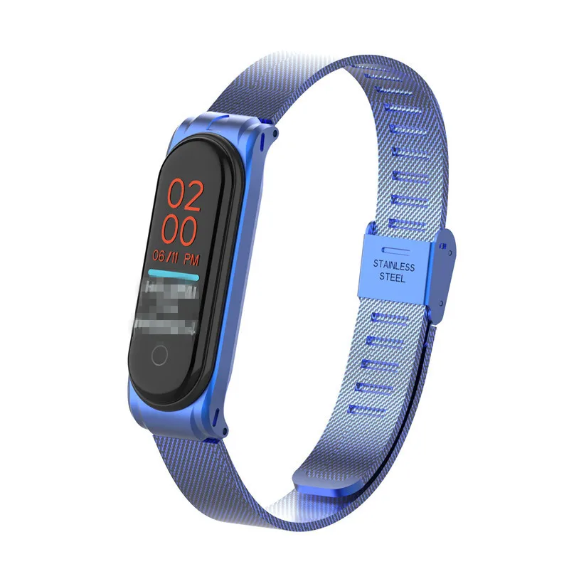 Топ COMLYO металлический mi band 4 ремешок для Xiao mi band 3 Смарт-браслет наручный ремешок для Xiao mi Band 3 Band 4 аксессуары для часов