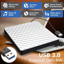 Внешний USB 3,0 DVD RW CD устройство для записи тонкий углеродный зернистый привод устройство для чтения проигрыватель для ПК ноутбука оптический привод Внешний USB 3,0 DVD RW CD устройство для записи тонкий углеродный зернистый привод устройство для чтения проигрыватель для ПК ноутбука оптический привод