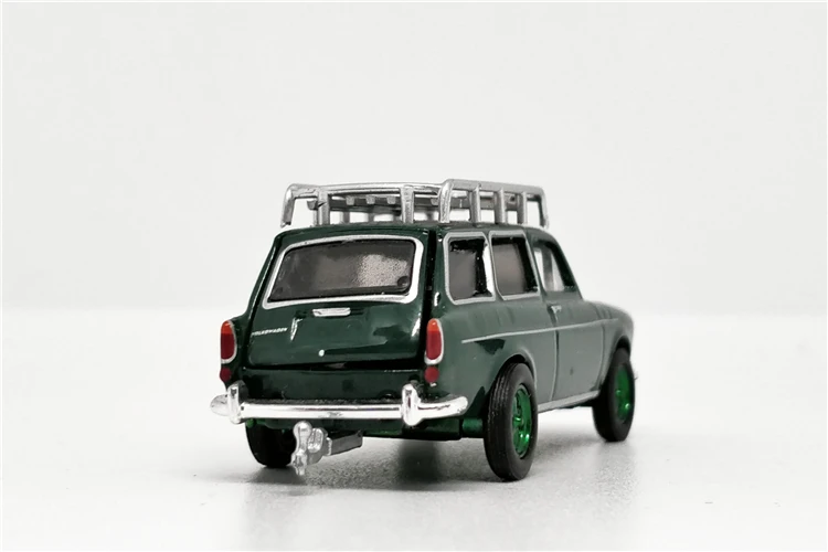 Greenlight 1: 64 VW Тип 3 Estate вагоны квадратные с багажником на крышу зеленая машина без коробки