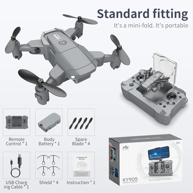 Mini Drone 4K HD Camera Foldable Quadcopter One-Key Return FPV Capable Follow Me RC Helicopter Quadrocopter boy's Toys For Kids best RC Quadcopter RC Quadcopter