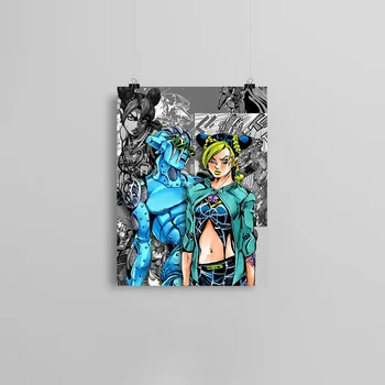 

Jolyne Cujoh Stone Free JoJo's Bizarre Canvas poster Painting wall Art decor Living room Bedroom Study Home Decoration Prints