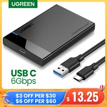 Aliexpress - UGREEN HDD Case 2.5 USB C 2-IN-1 SATA to USB 3.1 Gen 2 6Gbps External Hard Disk SSD Case For Seagate Toshiba Fujitsu 2.5 HDD Box