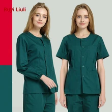 120 аварийный униформы медсестры темно-зеленый комбинезон костюм мужские Медицинские костюмы аварийная удобная одежда больничный набор