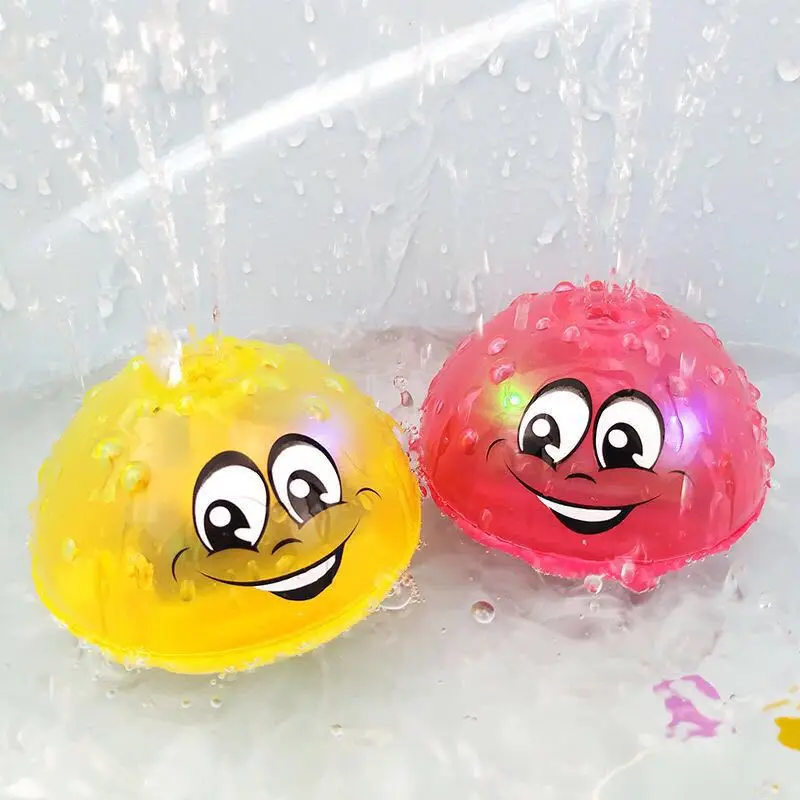 

Hot Selling Infants And Young Children's Electric Sensing Fountain Toy with Light And Music Baby Bathroom Swimming Shower Toy