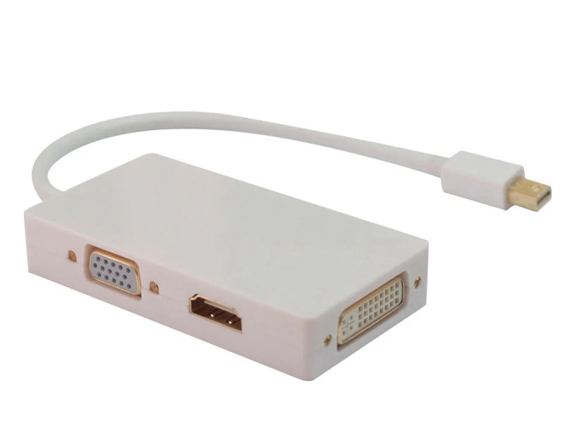 Мини dp к hdmi vga dvi три-в-одном видео линейный конвертер для Lightning в HD 4K разъем