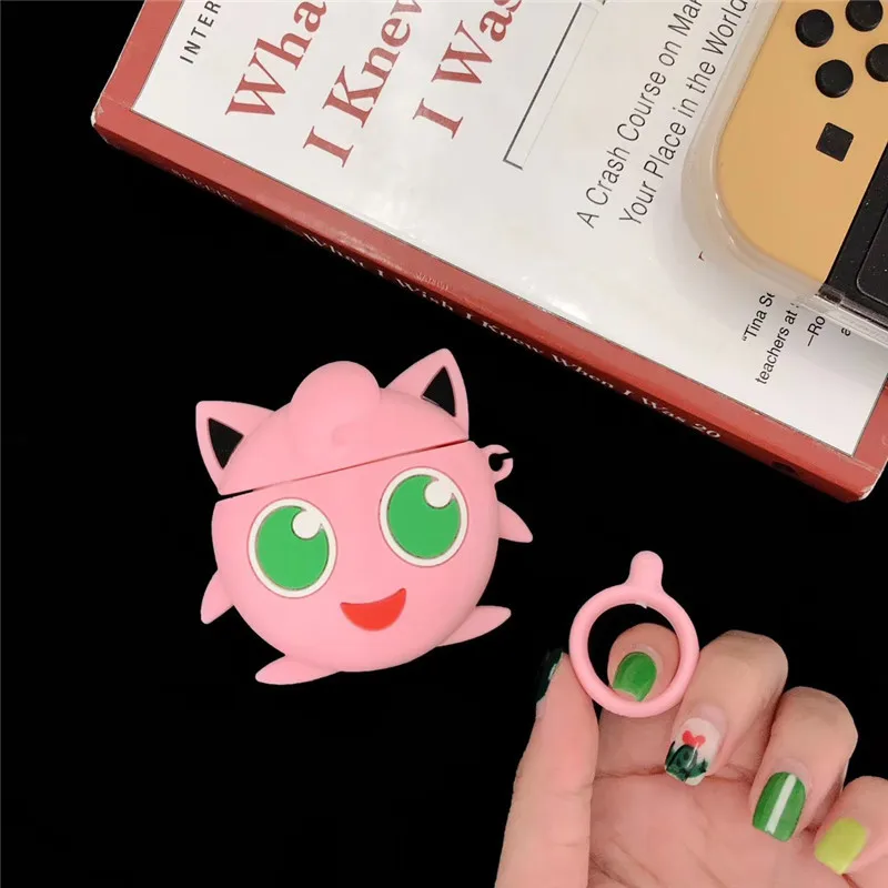 Аниме Покемон Eevee чармандер покэ Мяч Косплей Apple гарнитура для airpods чехол Защитный силиконовый чехол - Цвет: 11