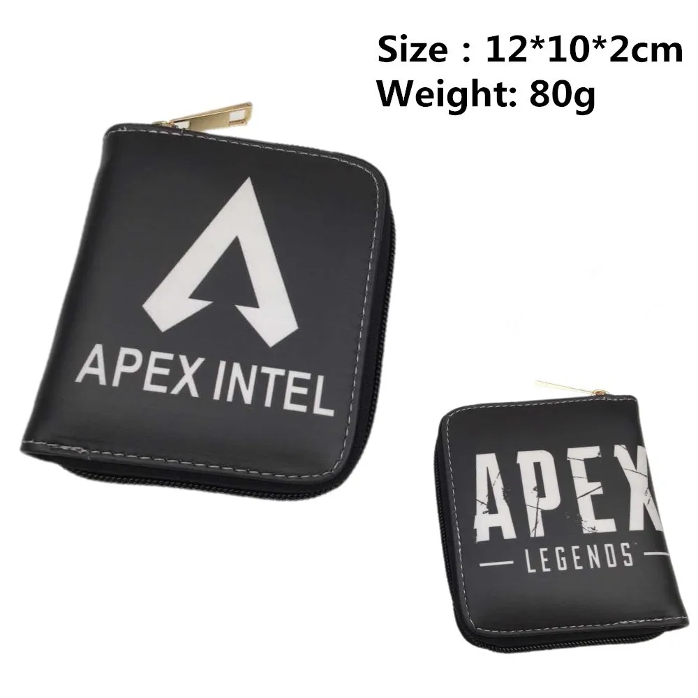 Кошелек для монет из искусственной кожи с изображением игры Apex legends, Короткий Повседневный Кошелек, кредитный держатель для карт, кожаный маленький кошелек для мальчиков и девочек, милая Женская сумочка на молнии