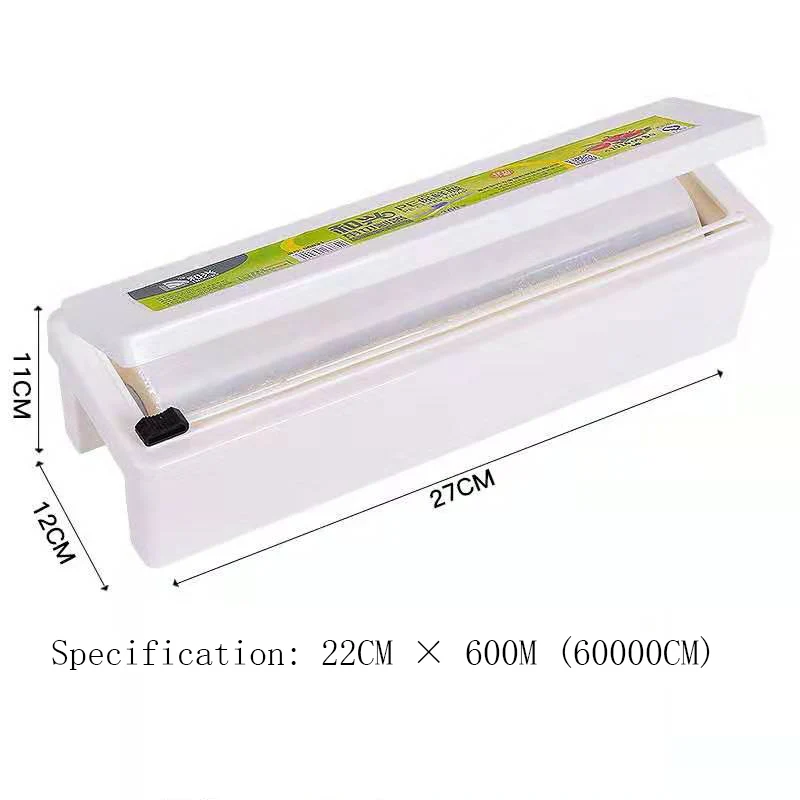 22cm X 600m Пленочный ПЭ пищевой материал, сделанный прозрачным, может напрямую связаться с пищей большой рулон пластиковой пленки - Цвет: 22cm X 600m
