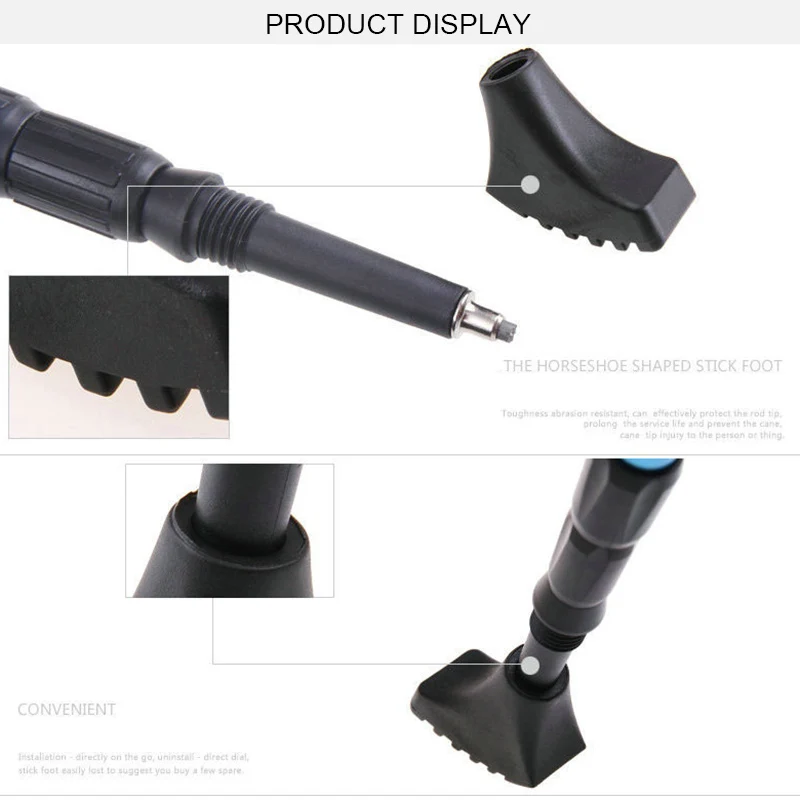 

10Pcs Trekking Pole Nordic Walk Stick Cane Climb Replacement Alpenstock Durable Outdoor Camp Hike Protector Cap Tip Rubber