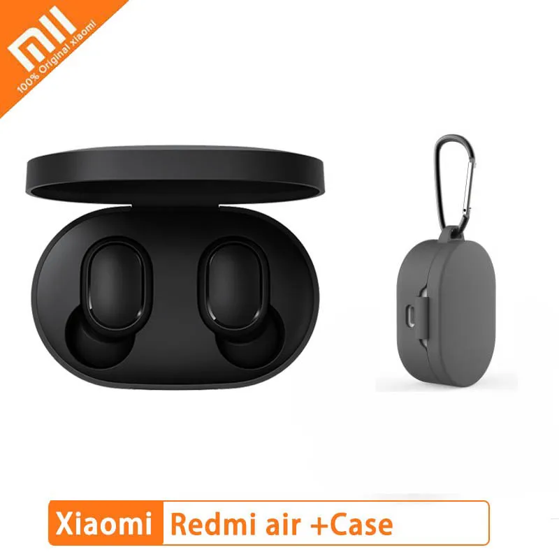 Xiaomi Redmi Airdots TWS беспроводные Bluetooth наушники BT 5,0 Голосовое управление с микрофоном Handsfree шумоподавляющие наушники - Цвет: GB brown case