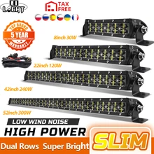 

CO LIGHT 8"-52" Dual Row Led Light Bar Spot Flood Led Work Light 6D Led Bar 4x4 Truck ATV Car Roof Offroad Driving Light 12V 24V