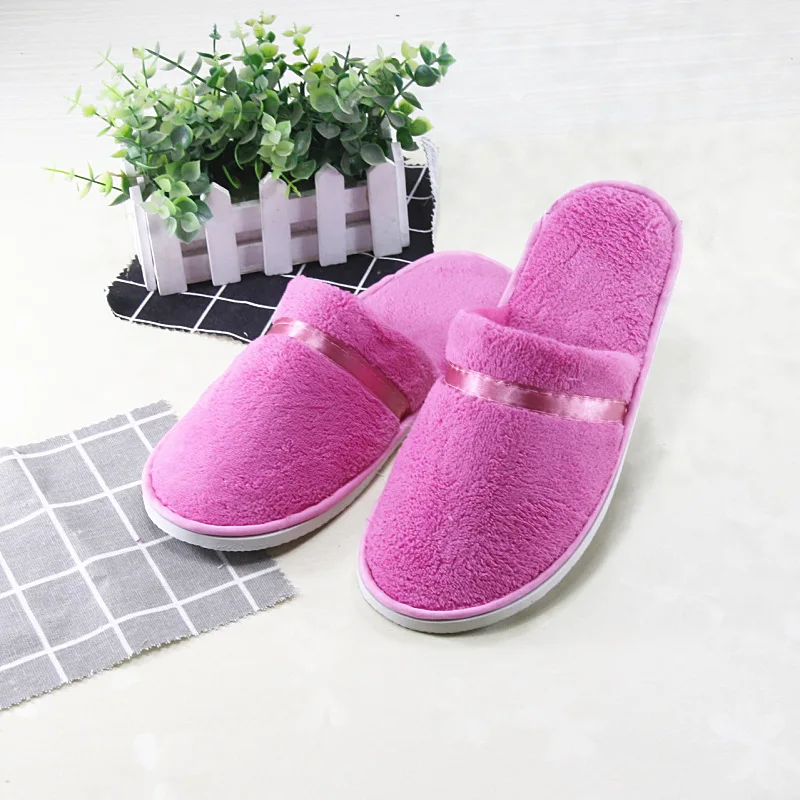5 Pairs of a Dozen Slippers Men Women Hotel Disposable Slippers Hospitality Travel Comfortable High-Quality Slides Sandals
