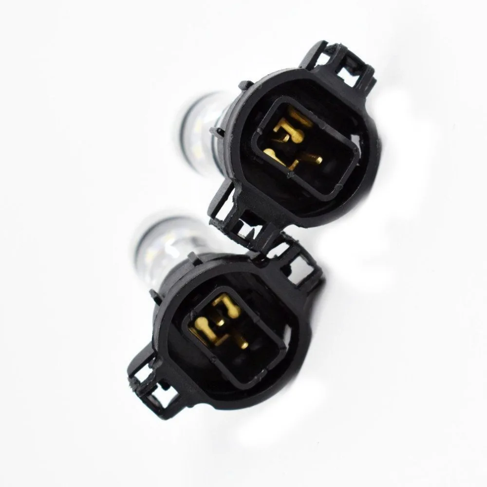 2x5202 H16 PS24W для CREE высокой мощности 100W 6000K супер белый светодиодный противотуманный DRL лампа