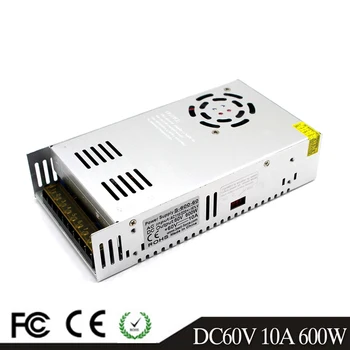 

Switching power supply DC 60V 10A 600W Driver Transformers AC110V 220V TO DC60V SMPS for CNC Router 3D Printer Stepper Motor