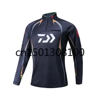 

DAIWA Shirt Outdoor Sports Fishing Clothing Men Fishing Shirts Long Sleeve Breathable Quick Drying Coat Hooded Fishing Clothes