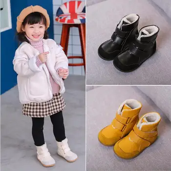 

Kids Baby Infant Boys Girls Child Fur Flock Winter Bootie Warm Snow Shoes Boots Fashion Soft kids boots shoes Kids