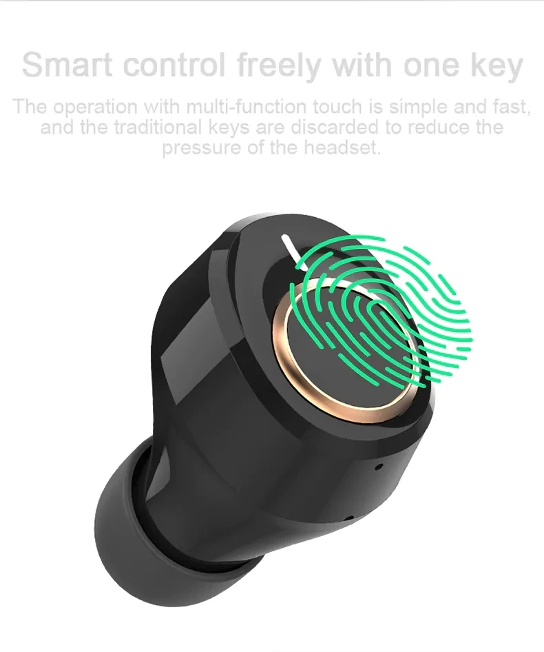 Lenovo X18 TWS Earphone Wireless Bluetooth 5.0 Super Light Earplug Long battery Touch Keys Headset Sweatproof Sports Earbuds (10)